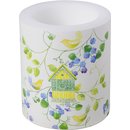 Windlicht Kerze " LOVELY HOME cream " IHR, H 10...