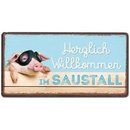 Magnet  " Saustall  " Maße: H 5 x B 10 x...