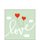 Serviette 25 x 25 cm  3 lagig, 20 Stück pro Packung " Love Balloons Mint FSC Mix " AMBIENTE