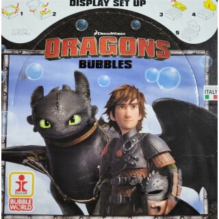 Dulcop 103.655000 Display sort. -DreamWorks - Dragons -Seifenblasen, 36 Stk. im Display 60 ml, mehrf. sortiert