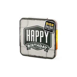 Bierdeckel 9x9 Birthday 6er Pack