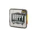 Bierdeckel 9x9 Birthday 6er Pack