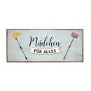 Metallschild im Vintage Look Ma&szlig;e: H  13,0 x B 30,5...