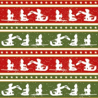 Serviette 25 x 25 cm  3 lagig, 20 Stück pro Packung "  Sleigh Ride FSC Mix " AMBIENTE