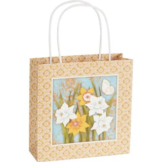 Geschenktasche " PRETTY SPRING "; IHR 18 x 6 x 18 cm