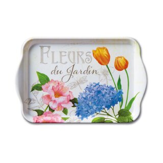 Tablett Melamin 13 x 21 cm, " Fleurs Du Jardin " AMBIENTE