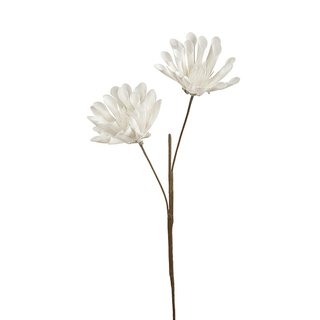 Deko Foam Flower Dahlie  weiss H 80 cm sortiert