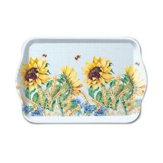 Tablett Melamin 13 x 21 cm, " Sunflower And Wheat Blue " AMBIENTE
