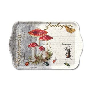 Tablett Melamin 13 x 21 cm, " Fly Agaric And Beetle " AMBIENTE