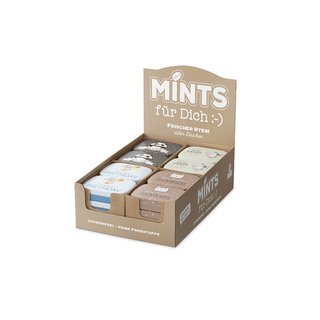 Mints Paket Zoo 24x14g. 14g Minzpastillen zuckerfrei mit Süßungsmitteln, Natürliche Aromen, keine Farbstoffe