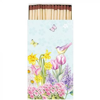 Streichhölzer, Packung Maße: 11 x 6,5 cm, 45 Stück " Blooming Garden Turquoise " AMBIENTE