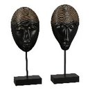 Skulptur"African Mask"schw/dk.brau sortiert,...