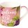 Becher Bone China IHR  " WELCOME TO PARADISE apricot " Durchmesser 8,5 cm, Höhe 8,5 cm