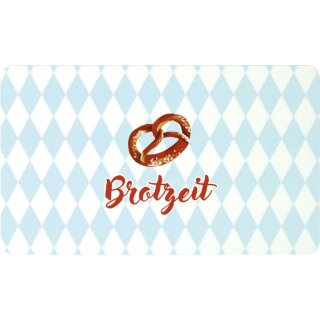 Melamin Frühstücksbrettchen  L 23,5 x B 14,5 cm " O ZAPFT IS "