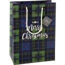 Geschenktasche  B 20 x H 27,5 x T 10 cm  "TARTAN...