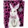 Geschenktasche  B 20 x H 27,5 x T 10 cm  "BAD HAIR BUNNY"; IHR