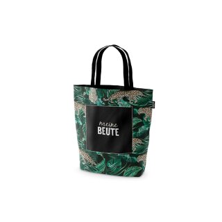 Shopper Tasche " Meine Beute" Bio Baumwolle 42x30x14cm