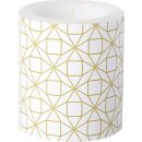 Windlicht Kerze " SQUARE PATTERN gold " IHR, H...