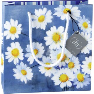 Geschenktasche " AGNETHA blue"; IHR 18 x 6 x 18 cm