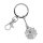 Schlüsselanhänger"Ladybug"silberf.Metall,m.Dekobrillianten + Karabinerhaken 9 x 3 cm GILDE