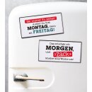 Metall Magnet Weish.MORGEN+MONTAG sortiert...