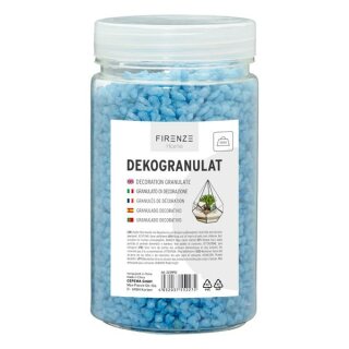 Dekogranulat, 500g, in PVC Dose, blau B:6,5cm H:12cm T:6,5cm