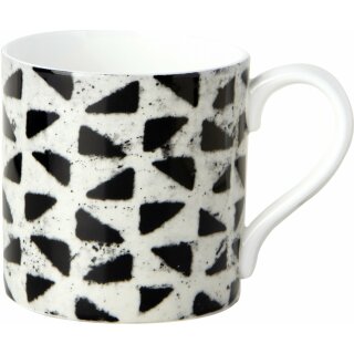 Becher Bone China IHR " MALA linen black  " Durchmesser 8,5 cm, Höhe 8,5 cm