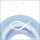 Serviette 33 x 33 cm  3 lagig, 20 Stück pro Packung " Rainbow Blue  FSC Mix "AMBIENTE