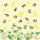 Serviette 33 x 33 cm  3 lagig, 20 Stück pro Packung " Bees Joy FSC Mix "AMBIENTE