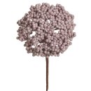 Glitter-Beerenbusch x 4 24cm rosé-gold