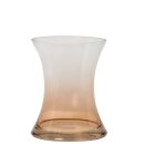 Glasvase-Trompete 14,5x18,5cm braun klar