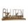 Holz Schriftzug"Blüten Zauber" Mangoholz 43 x 17 x 8 cm GILDE