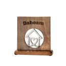 Holz Rahmen mit Botschaft "Dahoam" Mangoholz,...