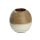 Keramik Teelichthalter "Verona" creme/braun glänzend/ braun matt 10,5 x 10 cm GILDE