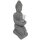 Keramik-Buddha mit Windlicht grau, ca. 36x14,5x11cm im Fotokarton