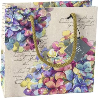 Geschenktasche  " PRICEY linen   "; IHR 18 x 6 x 18 cm