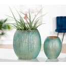 Windlicht/Vase Primavera antik grün 16 x 13 cm GILDE