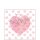 Serviette 25 x 25 cm  3 lagig, 20 Stück pro Packung (  Love letters ) FSC Mix AMBIENTE