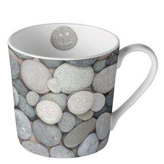 Becher / Mug / Tasse ca. 0.3L , 9 cm Hoch- Ø9, cm ( Smile ) AMBIENTE