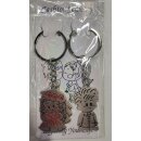 Schlüsselanhänger Mann / Frau Doppelter Ring
