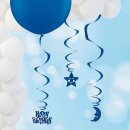 HANGING SWIRL - DUNKELBLAU 2 x 3 Girlanden pro Set  HAPPY...