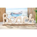 Schriftzug, "Beach", MDF, beige, naturfarben,...
