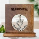 Standrelief, quadratisch, "Meerzeit", Holz,...