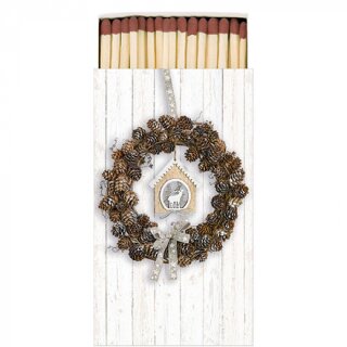 Streichhölzer, Packung Maße: 11 x 6,5 cm, 45 Stück Pine cone wreath  AMBIENTE