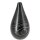 Holz Vase "Vero", D8,5cm, H14cm, Öffnung: 1cm, schwarz Material: Eschenholz