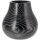 Holz Vase "Vero", D16cm H15cm, Öffnung 7 cm, schwarz