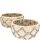 Natur Schale "Korbin", 2er-Set, D39cm/33cm, natur-grau mit Folie, Material: Maisblatt