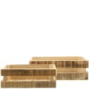 Holz Kiste "Fini", 2er-Set, L39/32cm, natur