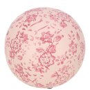 Keramik Kugel "Karla" D12cm, rosa außen...