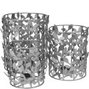 Metall Windlicht "Remo", 3er-Set, H18/15/12cm,...